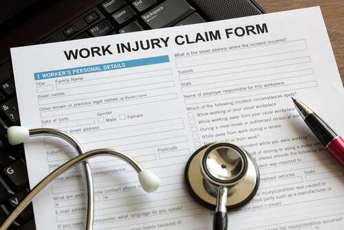 Formulario de reclamación por lesiones laborales