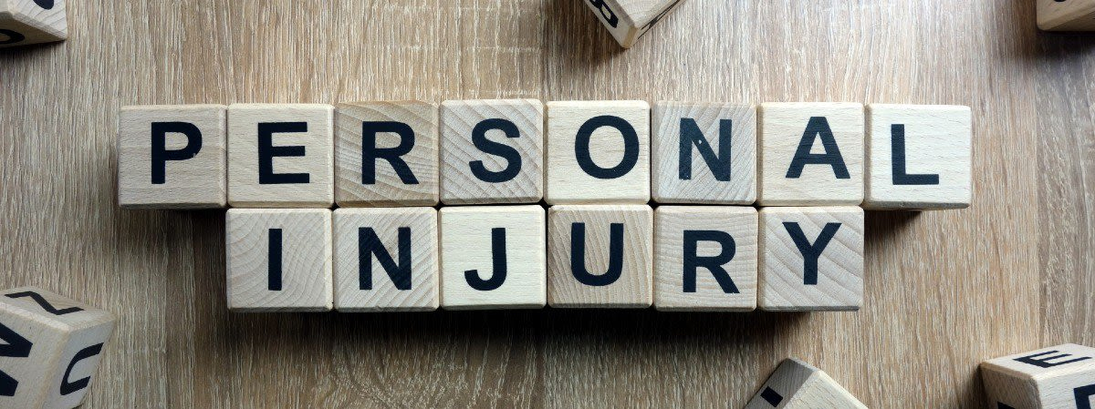 personal injury spelled out in blocks